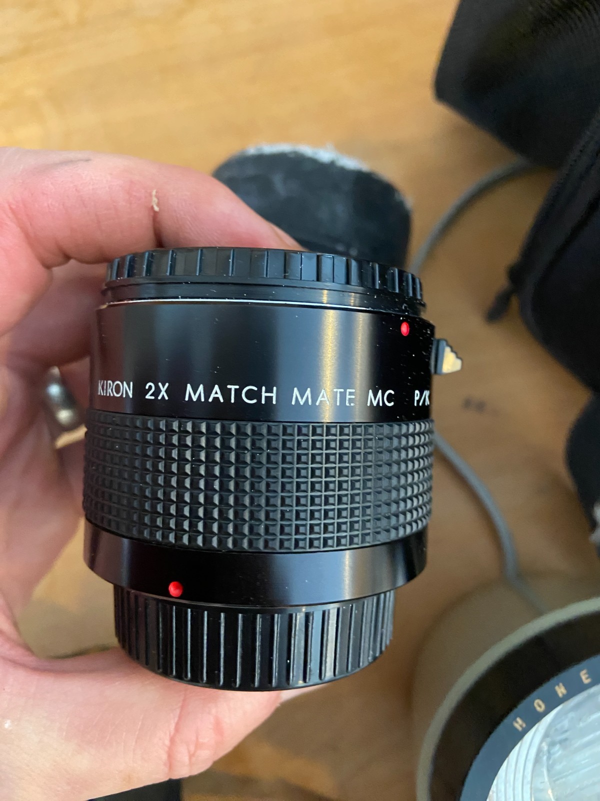 Kiron 2X Match Mate MC and other assorted camera equipment and bag