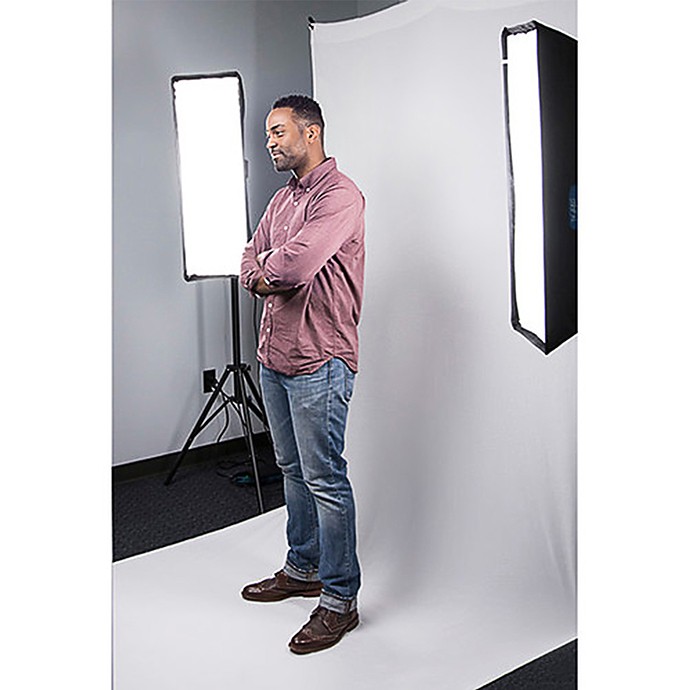 Westcott X-Drop Wrinkle-Resistant Backdrop – High-Key White Sweep 5x12ft