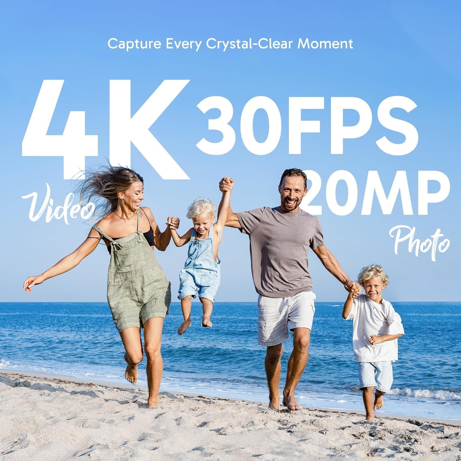 Brave 4 Action Camera 4K 30fps WiFi 2 Batteries