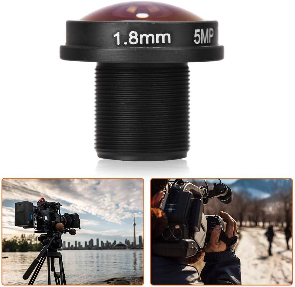 1.8Mm 180° Wide Angle Board Lens, HD 5Mp Fisheye View CCTV Wide Angle Camera for