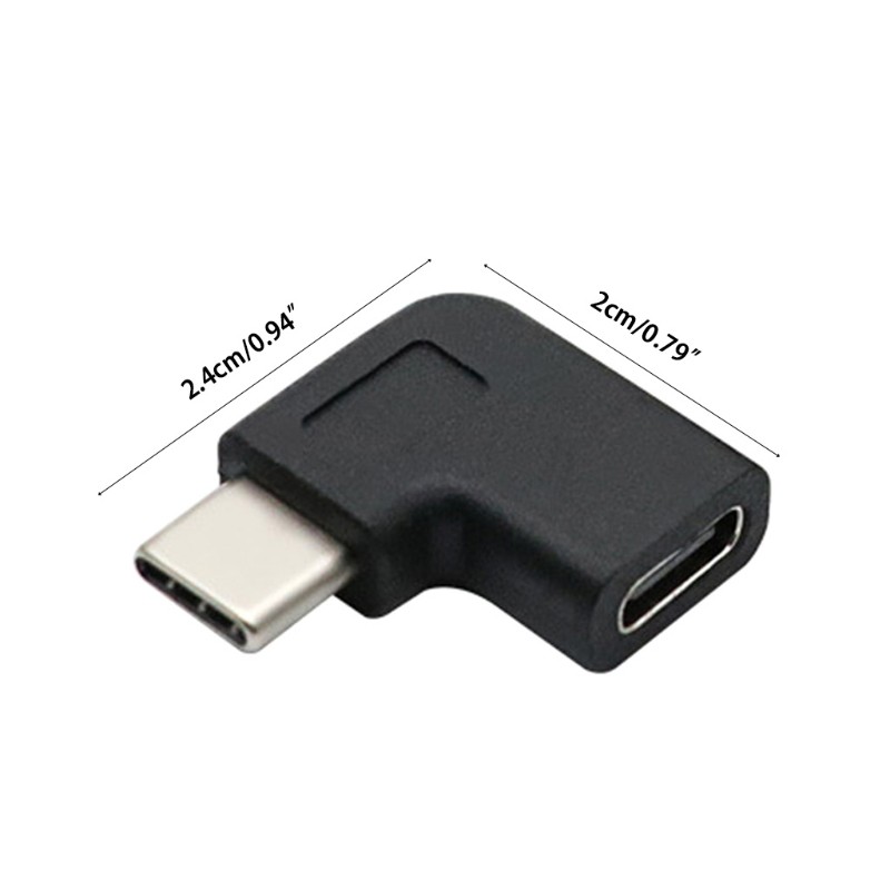 USB3.1 for M/F Right Angle 90 Degree USB Charging Type-C Male to Female Adapter