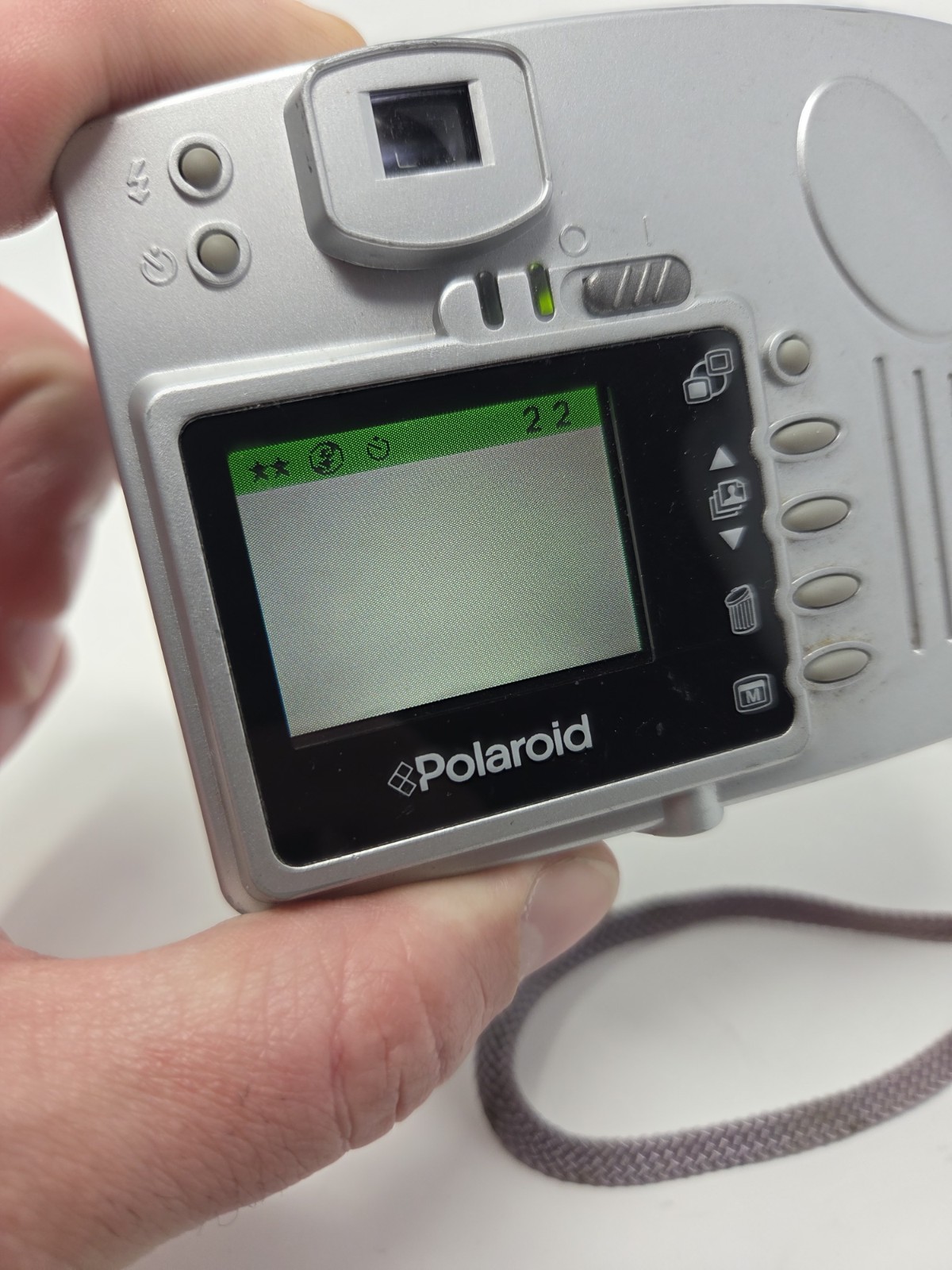 Polaroid PhotoMAX FUN Flash 640 0.4MP Digital Camera Silver Tested Works DIGICAM