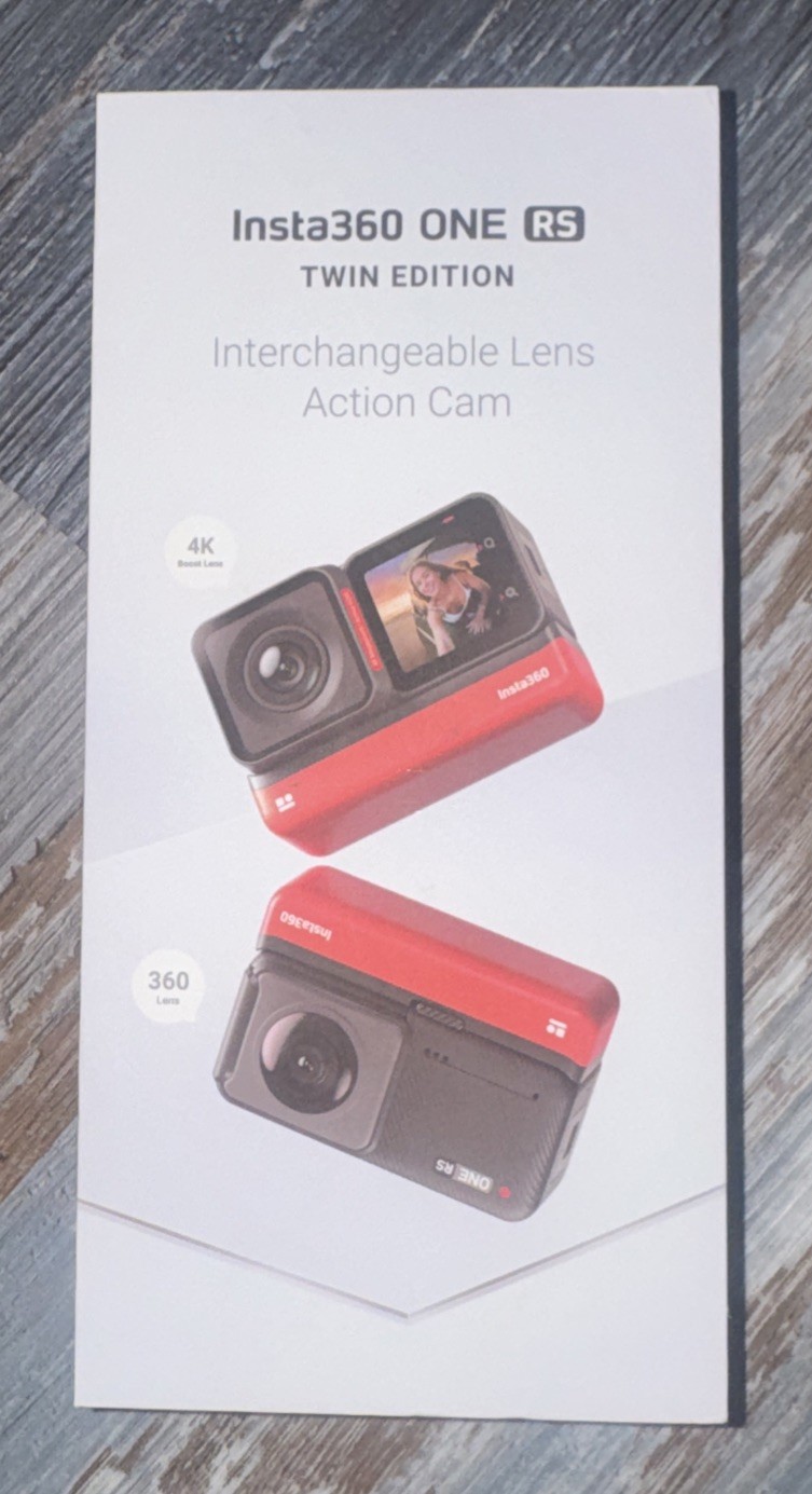 Insta360 One RS Twin Edition Interchangeable Lens Action Camera Box Only