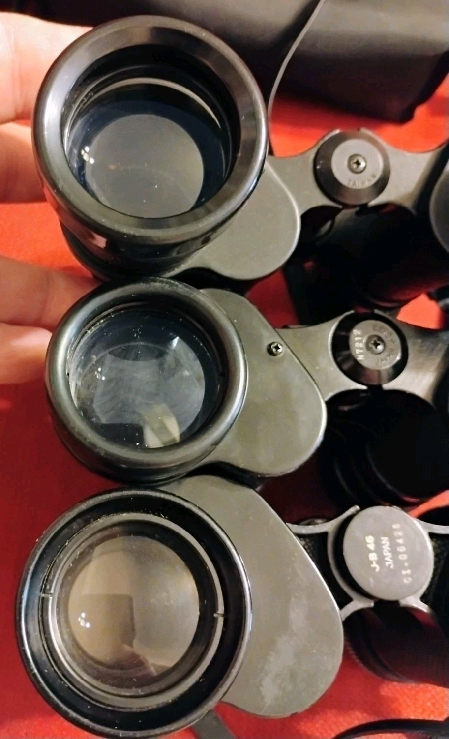 Vintage Bushnell Jason Sears 7×35 binoculars 3pc lot coated, Japan Taiwan *read