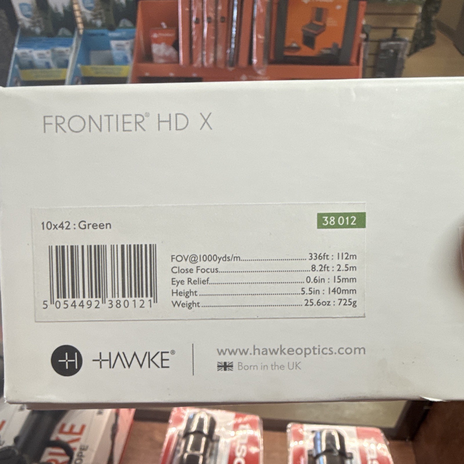 Hawke Frontier HD X 10×42 Green Binoculars Roof Prism Waterproof MPN 38012