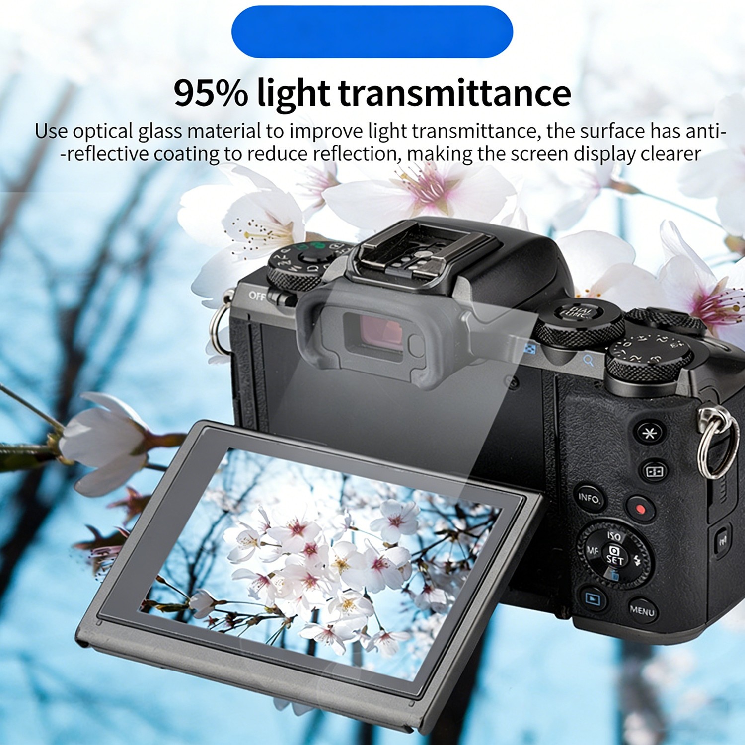 2PC Tempered Glass Canon EOS 4000D-6D 7D R3-R7 M-M200 Series SX740 1DX R10 R100