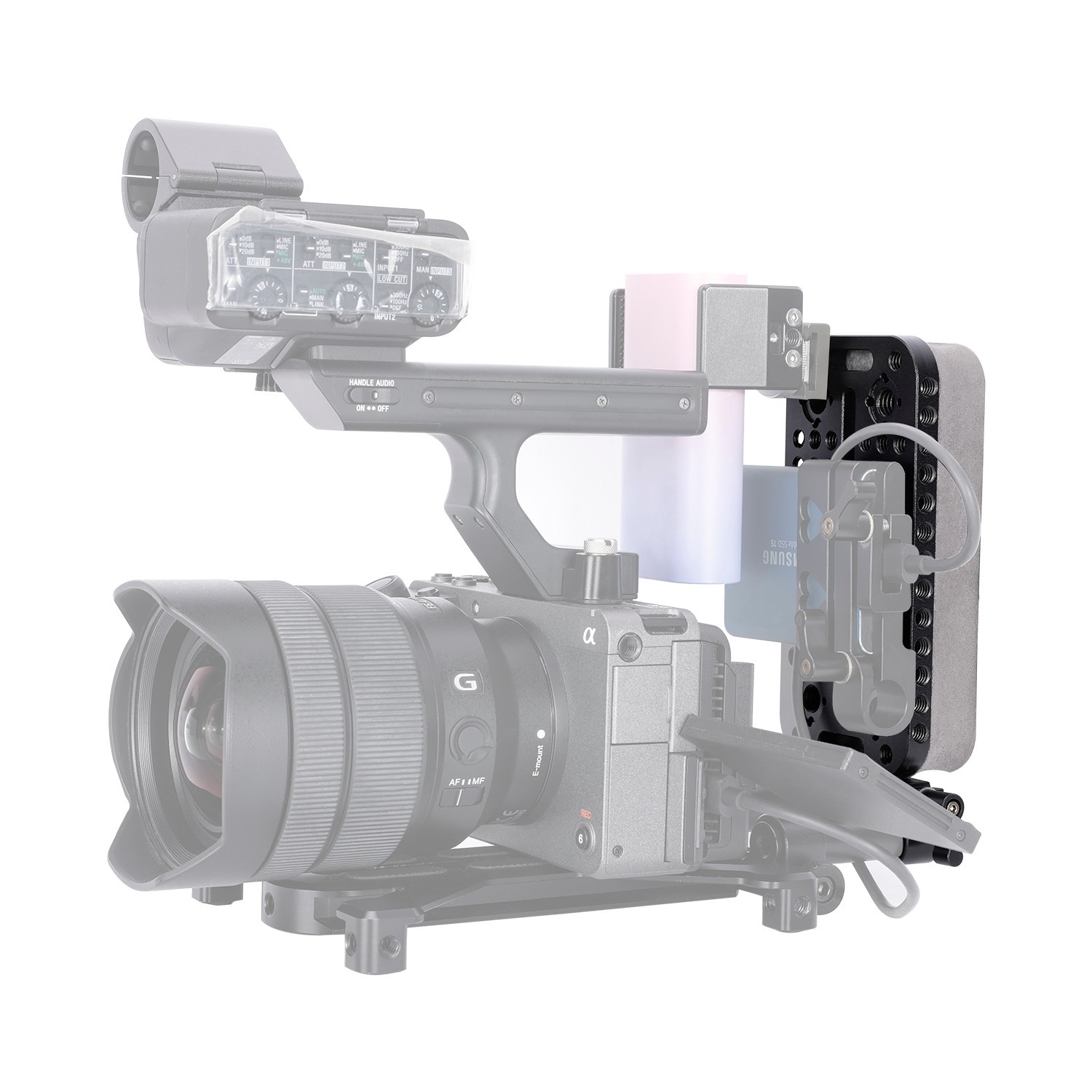 Niceyrig Camera Foam-padded Chest Support Mount Plate with Rod Clamp