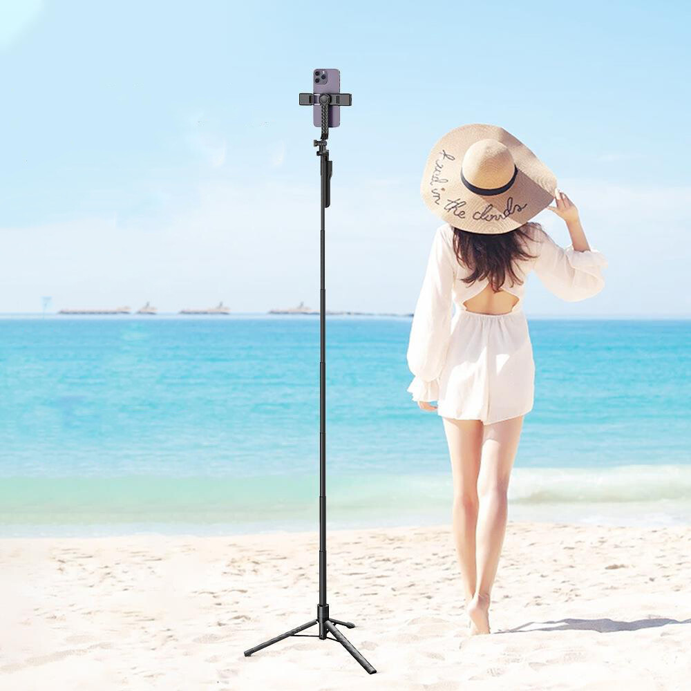 68″ Professional Cell Phone Holder + Camera Tripod Stand Remote Selfie Stick US
