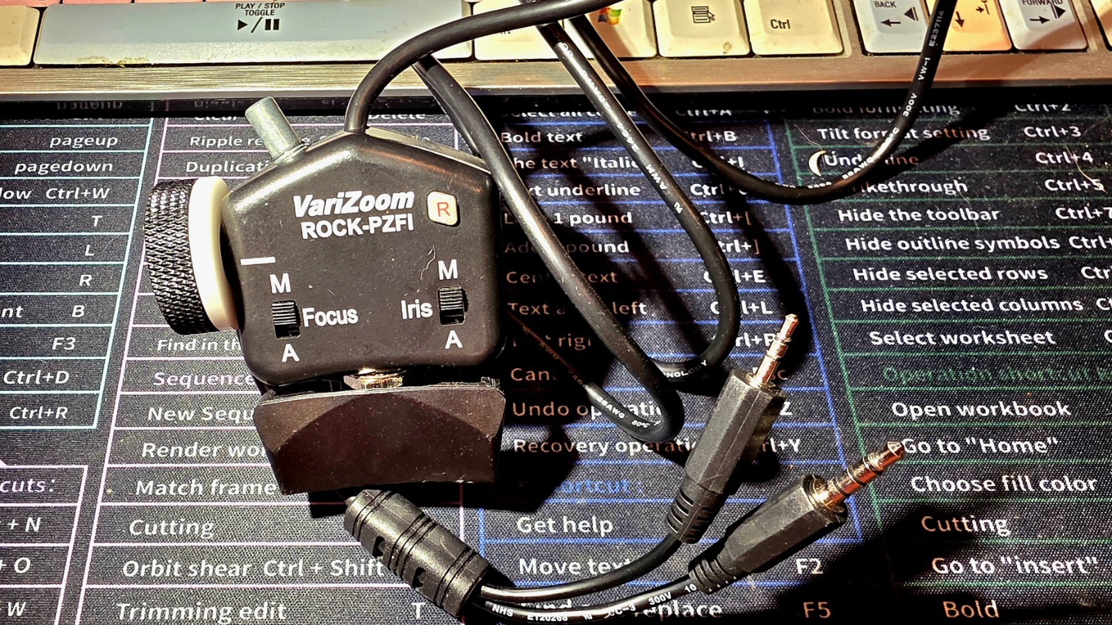 VariZoom ROCK-PZFI Camera Remote Control W/50′ Cable. W/ Pelican 1150 Case