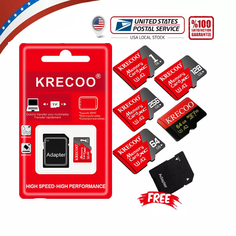 Micro SD Card 32GB 64GB 128GB 256GB 512GB Micro SD TF Memory Card Adapter lot