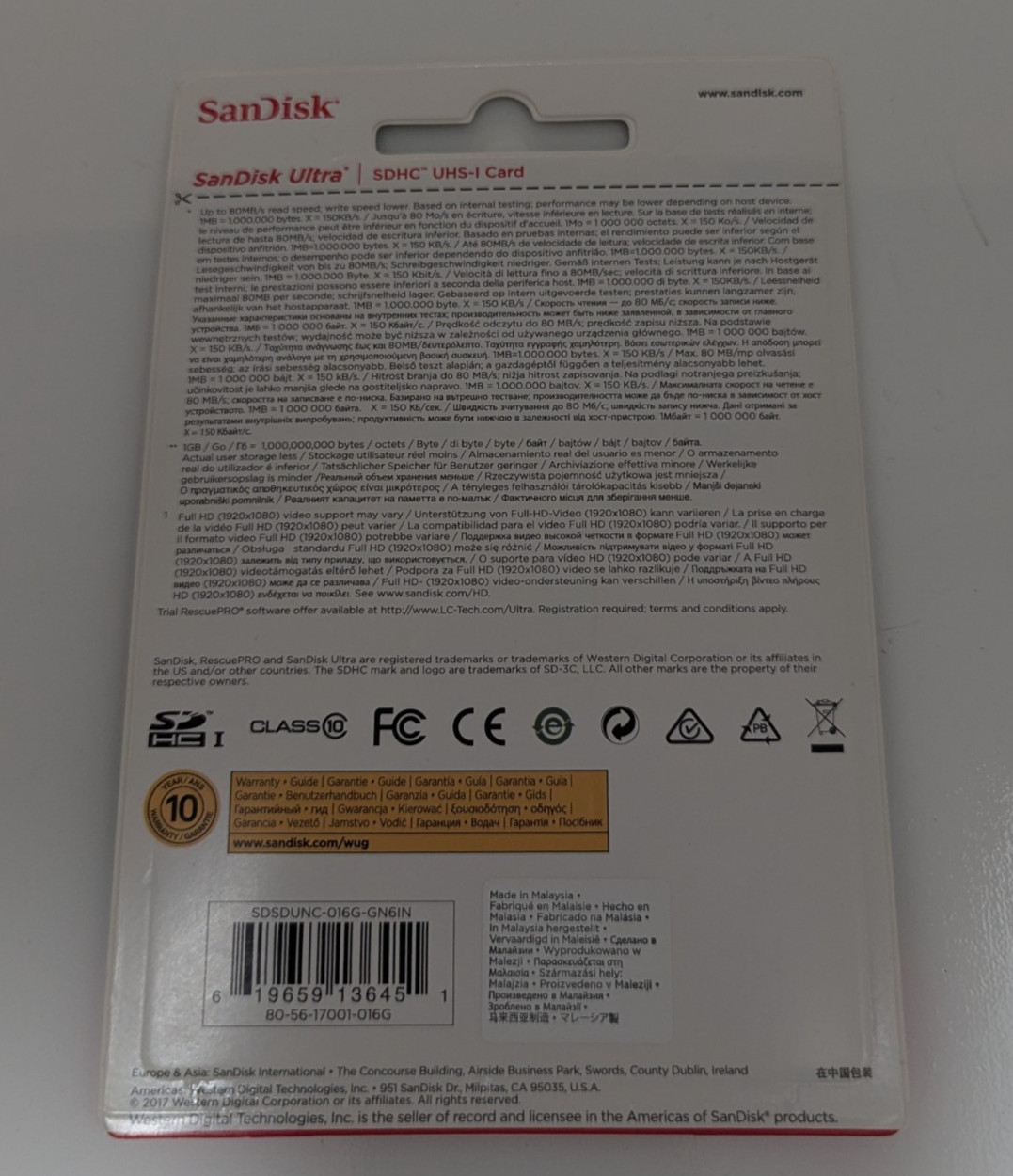 Sandisk Ultra 16GB SD cards for Camera Trail Camera Computers