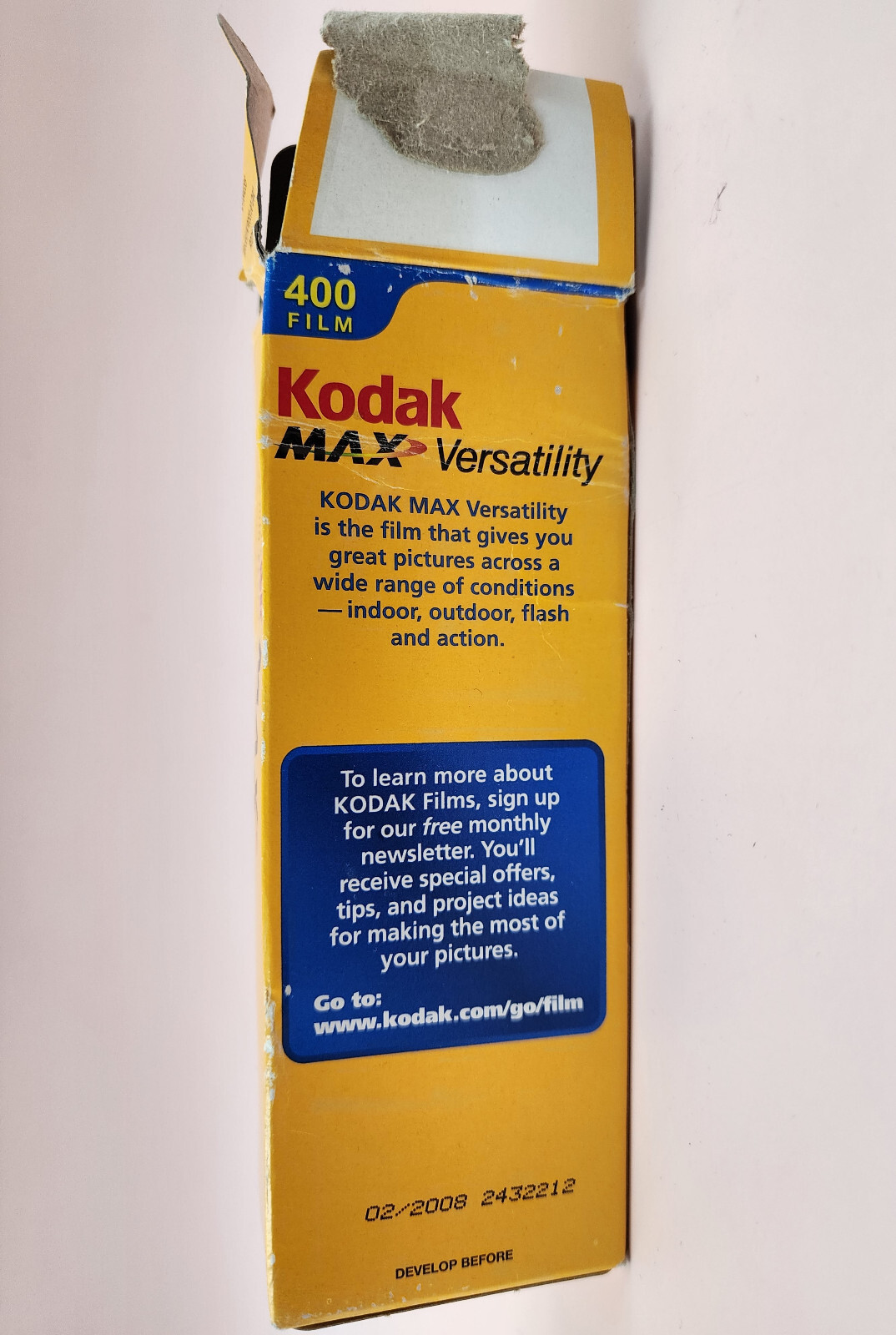 4 Rolls Kodak Max Color Film 400 ISO 96 Exposures Expiration Dates Feb, 2008