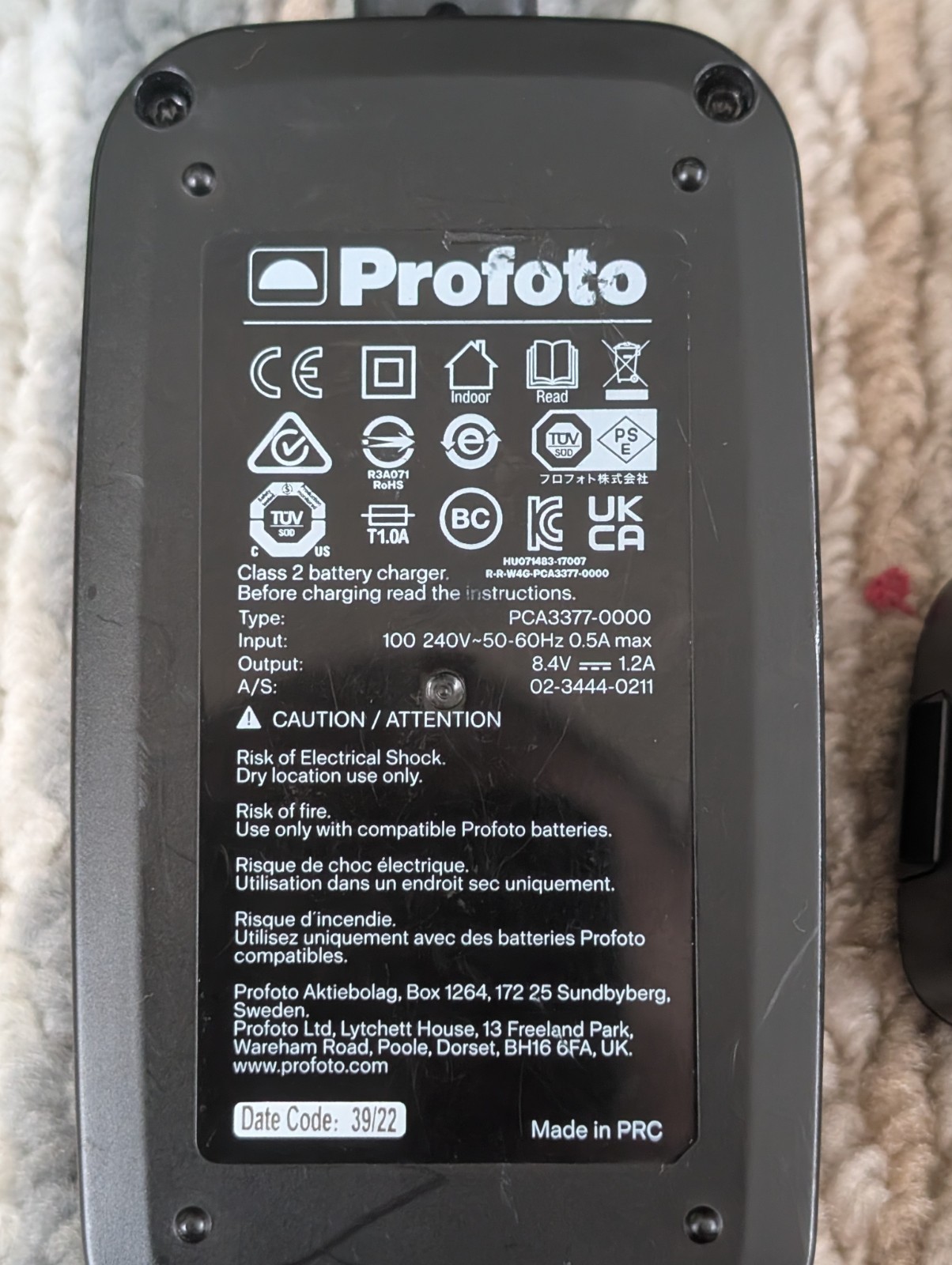 Profoto A1 -Series Li-Ion Battery And Battery Charger Profoto A1, A1X, A10