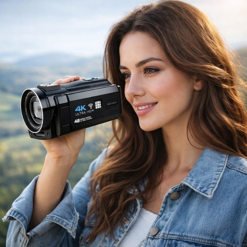 Vivitar 4K Ultra HD Digital Camcorder WiFi Touch Screen 48MP 16x Zoom 3″