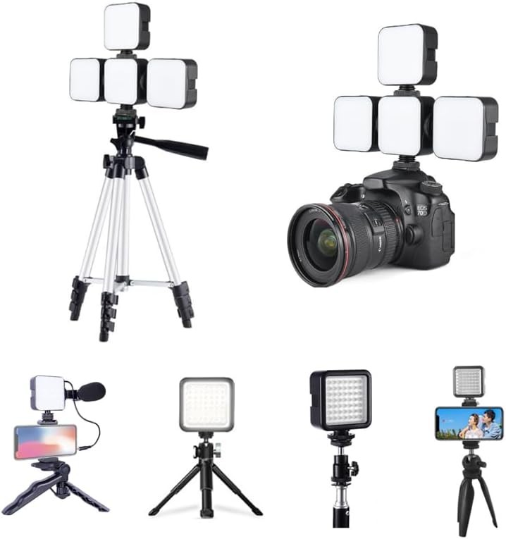 LED Video Light Dimmable DSLR Camera 6500K Fill-in Lamp For Canon/Nikon/Sony