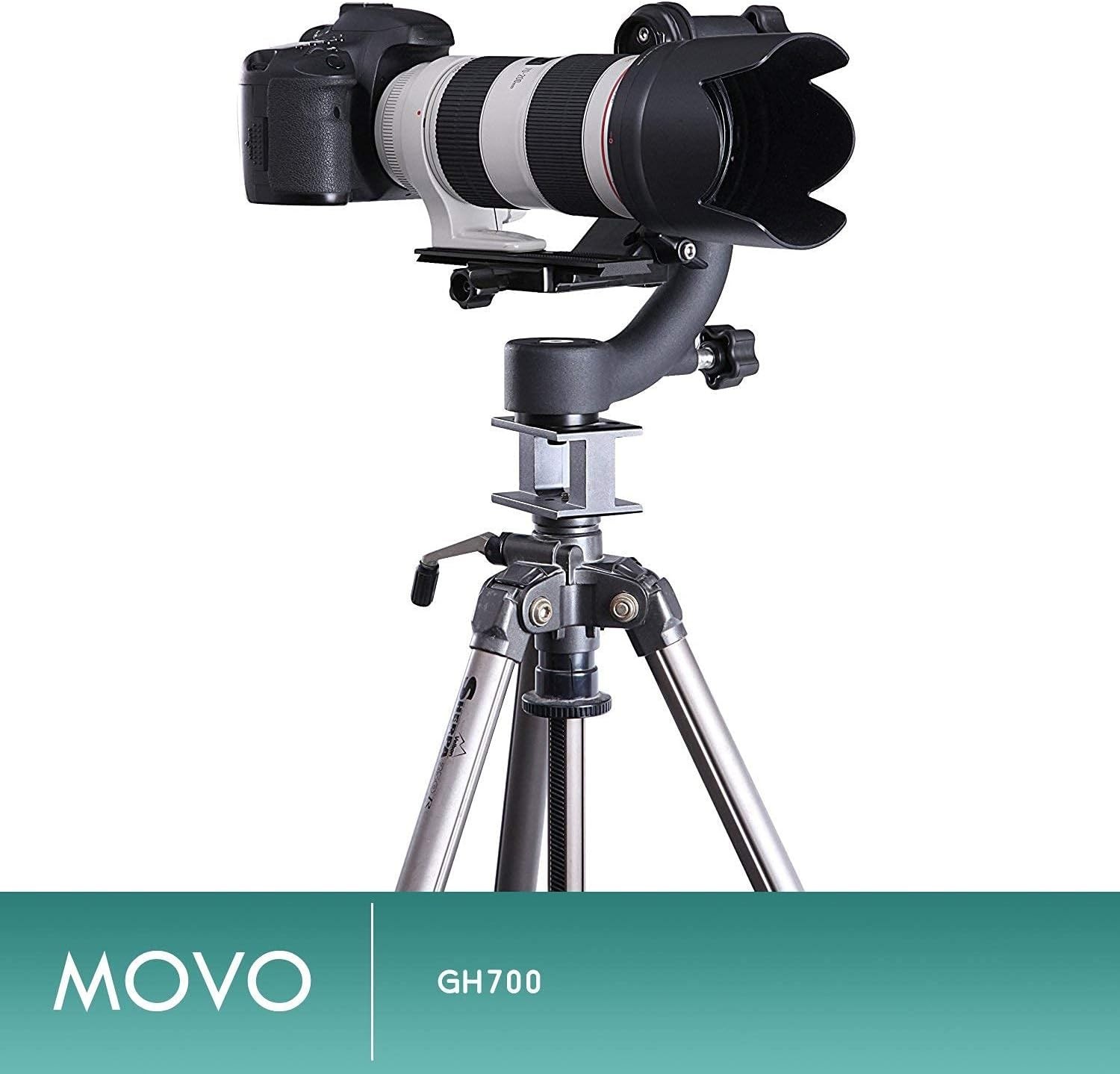 GH700 MKII Professional Gimbal DSLR Tripod Head with Long and Short Arca-Swiss