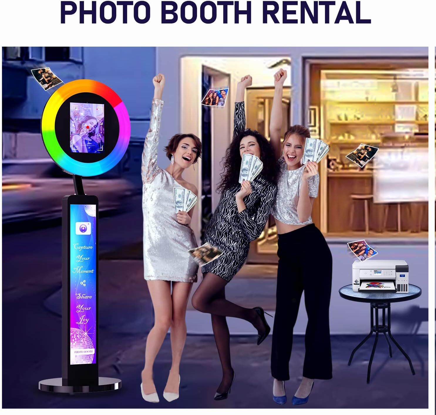 Photo Booth Ipad Photo Booth Machine with APP Control Light Box Flight Case