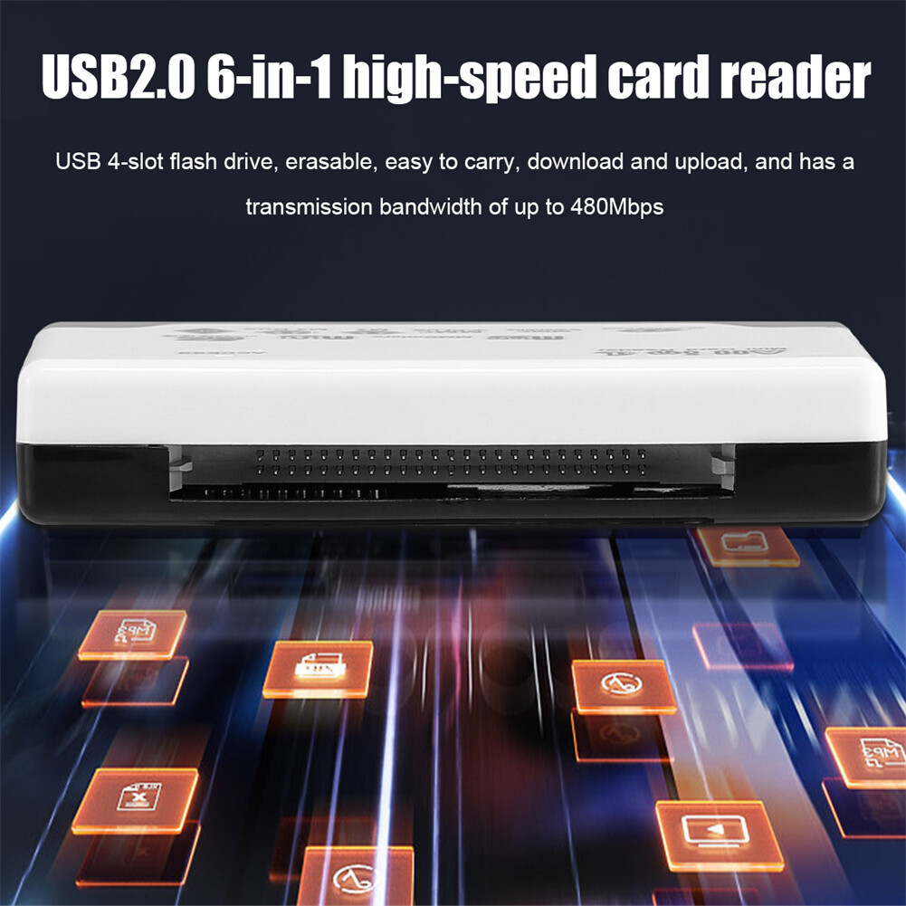 Card Reader USB 2.0 Type C Micro SD TF CF Smart Memory Adapter Laptop Computer
