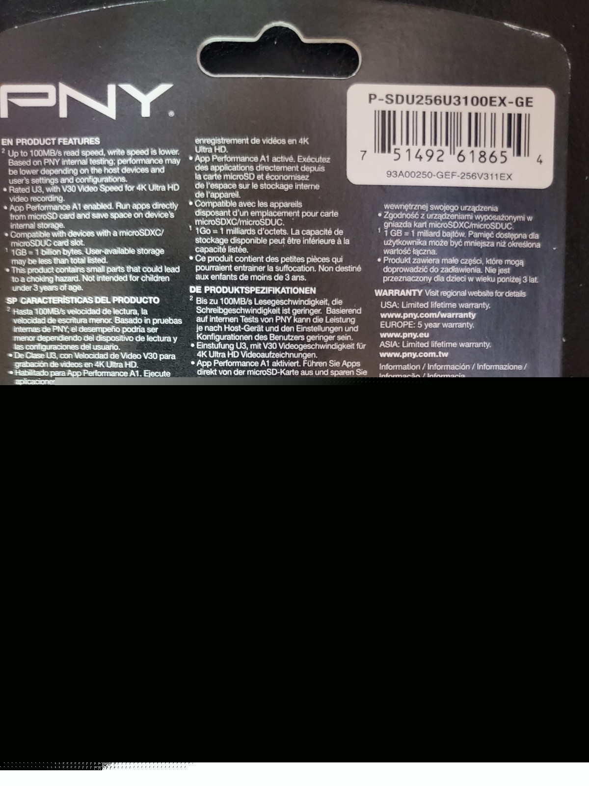PNY Elite X MicroSDXC Flash Card 256GB