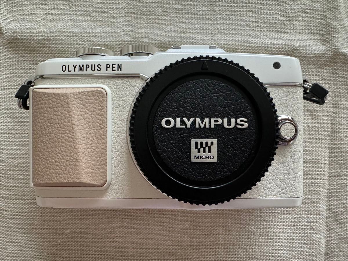 OLYMPUS PEN Lite E-PL7 White Mirrorless Double Zoom Kit