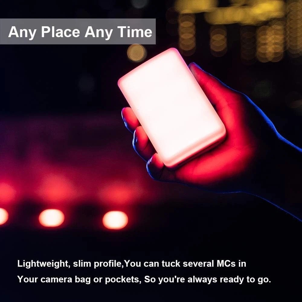 High-Performance MC RGBWW Video Light with USB-C Fast Charging & HSI Flexibility