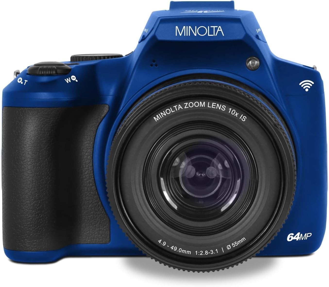 Minolta 64MP/ 4K Ultra HD Digital Camera with 10x Optical Zoom (Blue)
