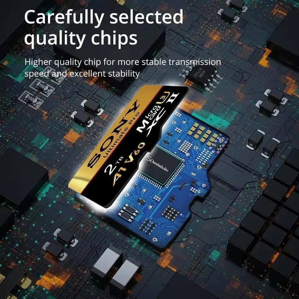 Brand New SONY High-Speed TF SD Card 2TB Memory Card