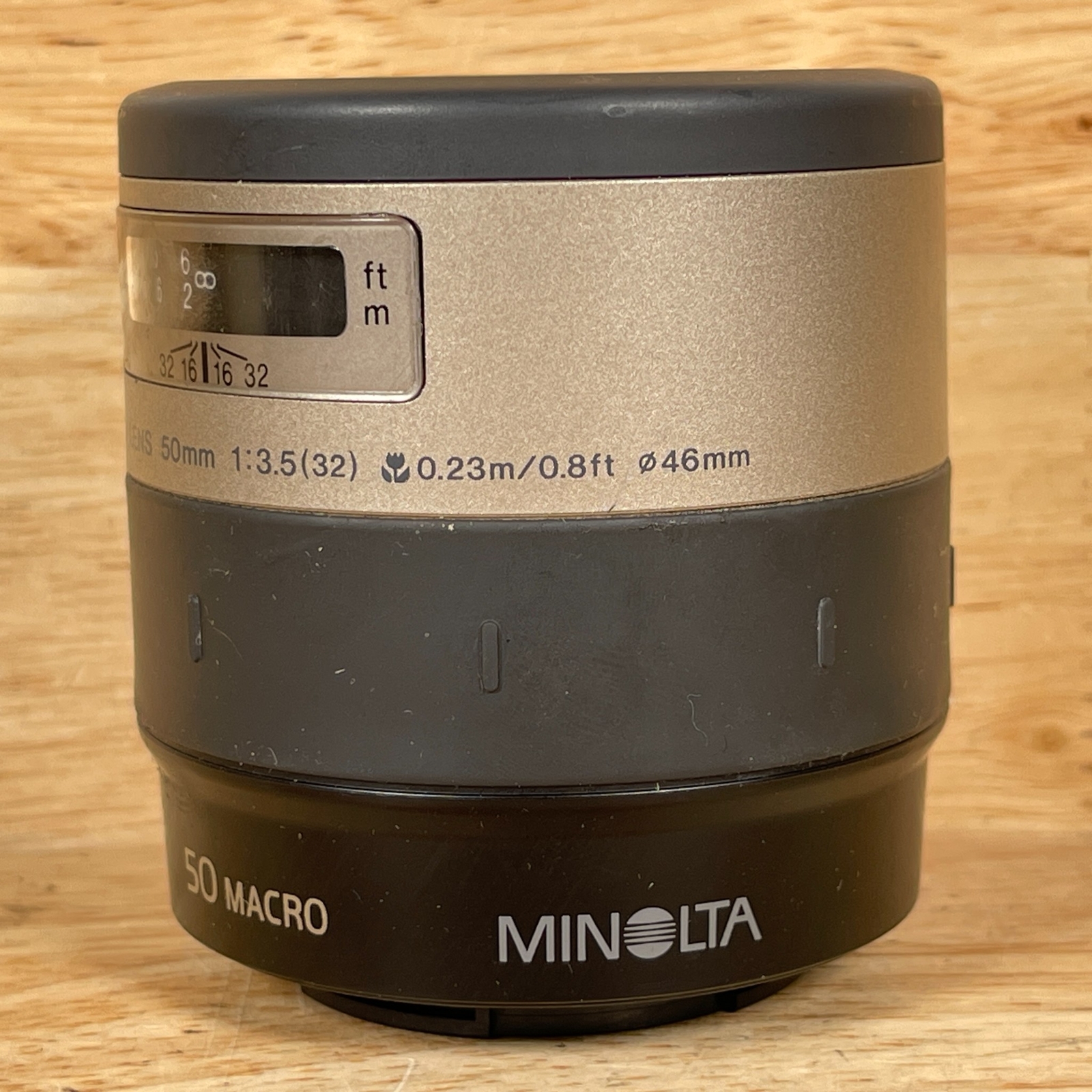 Minolta Vectis Gray Built-in Flash 50mm 0.8ft For Minolta Camera Macro Lens