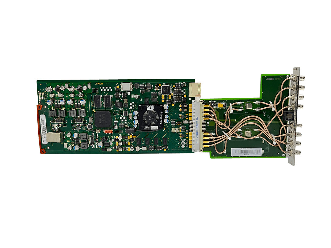 AXON HFS110 3G HD SD frame synchronizer with optional audio shuffler BHX17b back