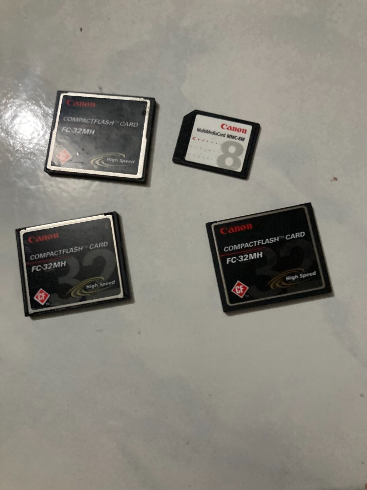 CANON COMPACT FLASH MEMORY CARD FC-32MH COMPACTFLASH MULTIMEDIA MMC-8M SD 32MB 8