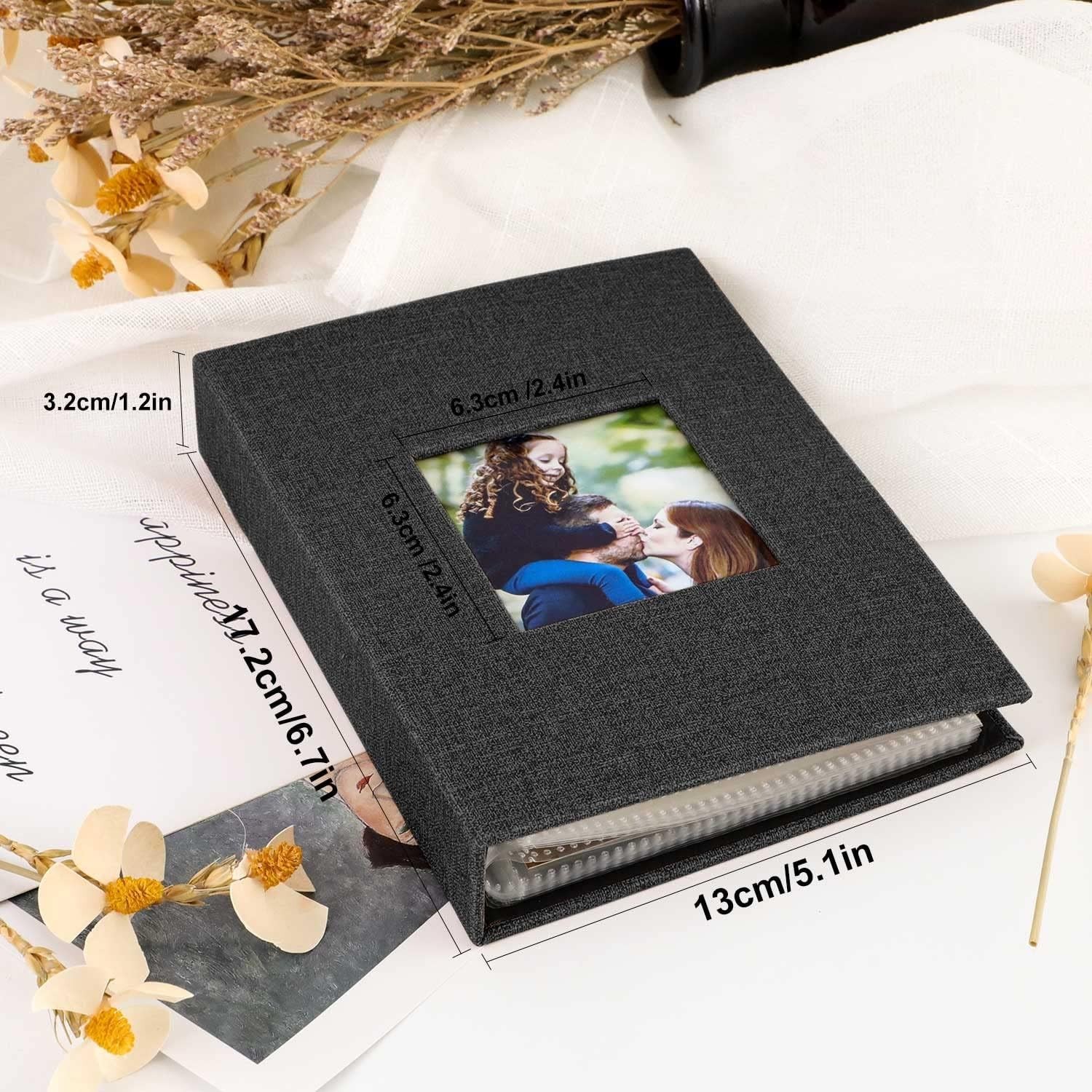 Compact 4×6 Photo Album – 2 Pack, 100 Pockets, Dustproof for Children