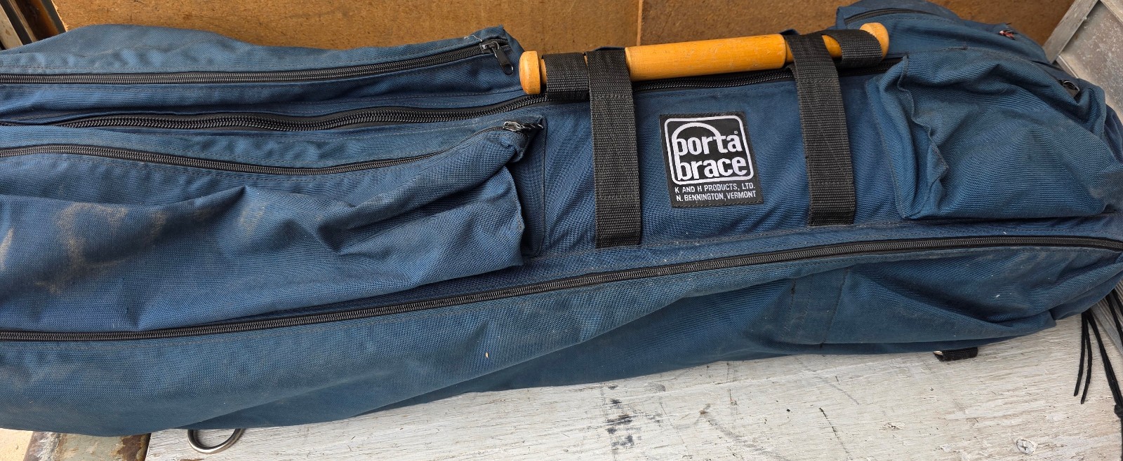 Porta-Brace Blue Padded Carry/Shoulder Bag – 1000D Cordura for Tripods