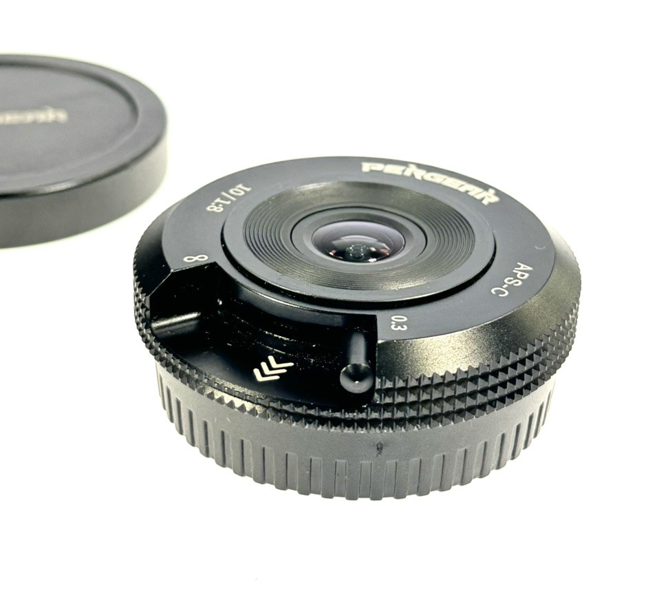 Pergear 10mm f/8 Pancake Lens Tiny Fisheye Lens Manual Focus APS-C