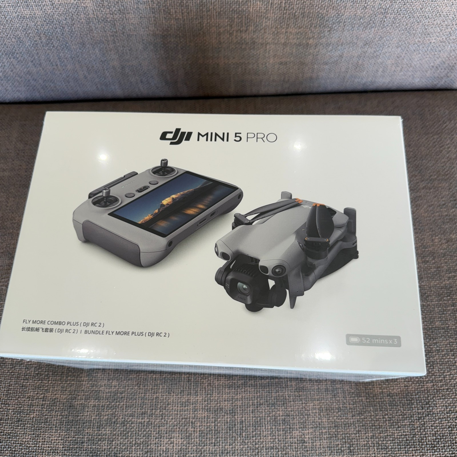DJI Mini 5 Pro Fly More Combo Plus + RC2 Controller 3 Batteries 4K Drone