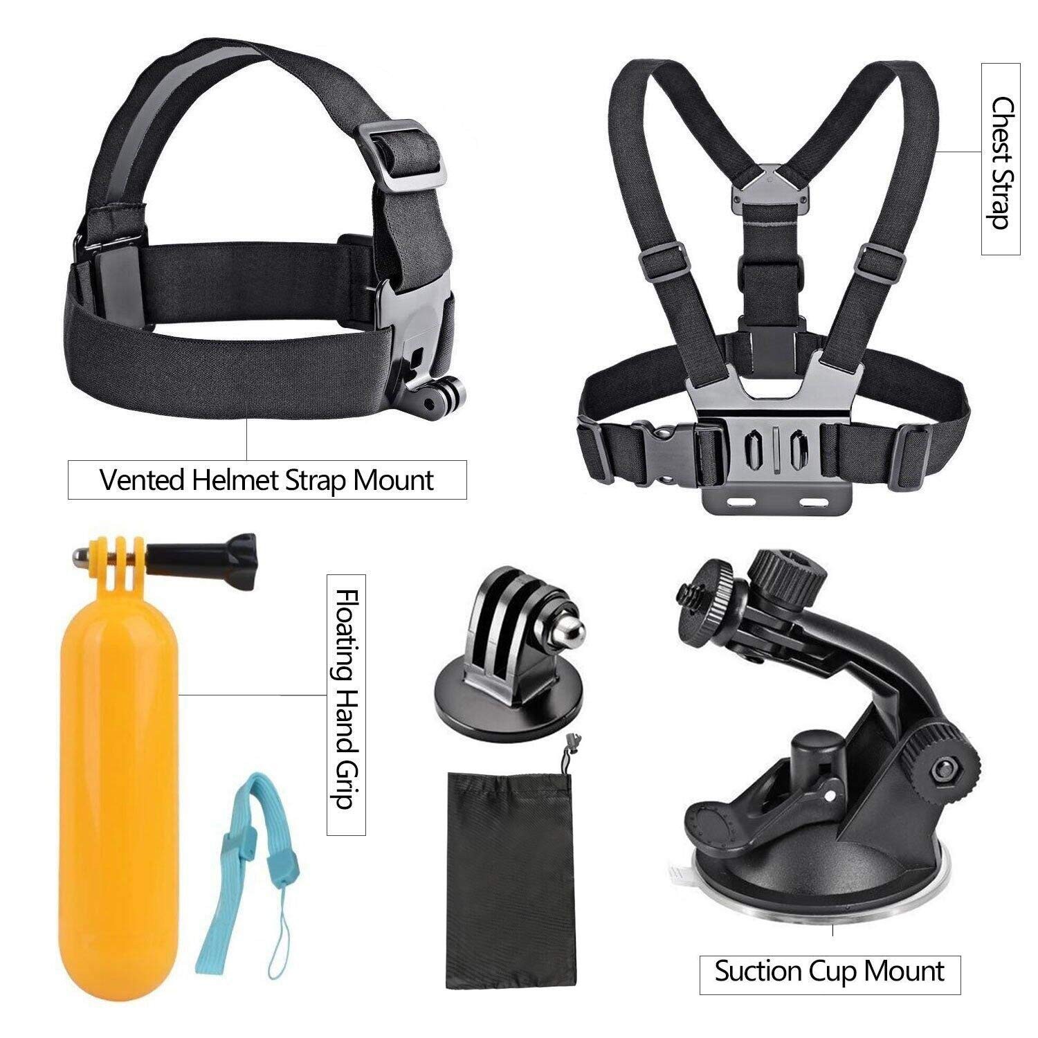 AKASO 7 in 1 Action Camera Accessories Kit for EK7000/EK7000 Pro/Brave 4/Brave 4