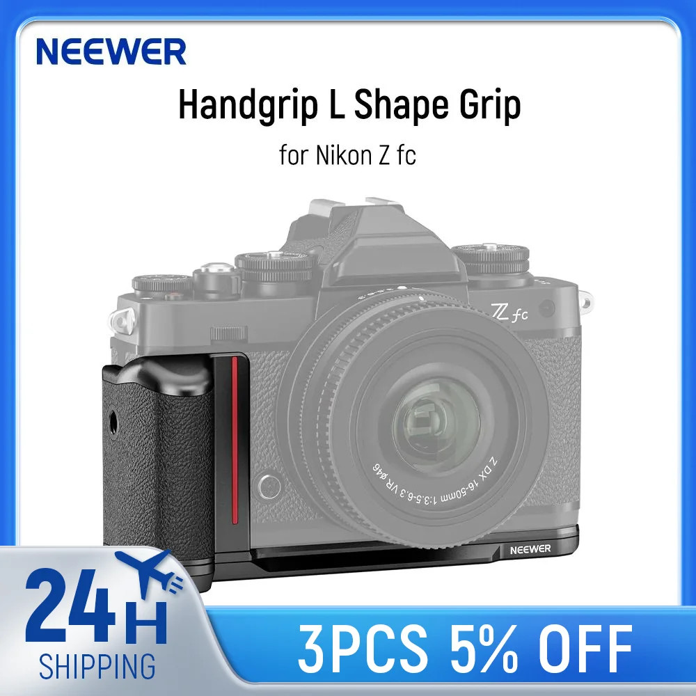NEEWER Zfc Handgrip L Shape Grip for Nikon Z fc Ultra Thin Retro Formfitting Cam