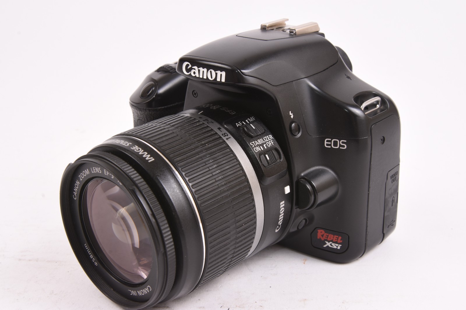 Canon Rebel XSi 12MP DSLR Camera w/18-55mm Lens Shutter Count 10,000 #T-14381
