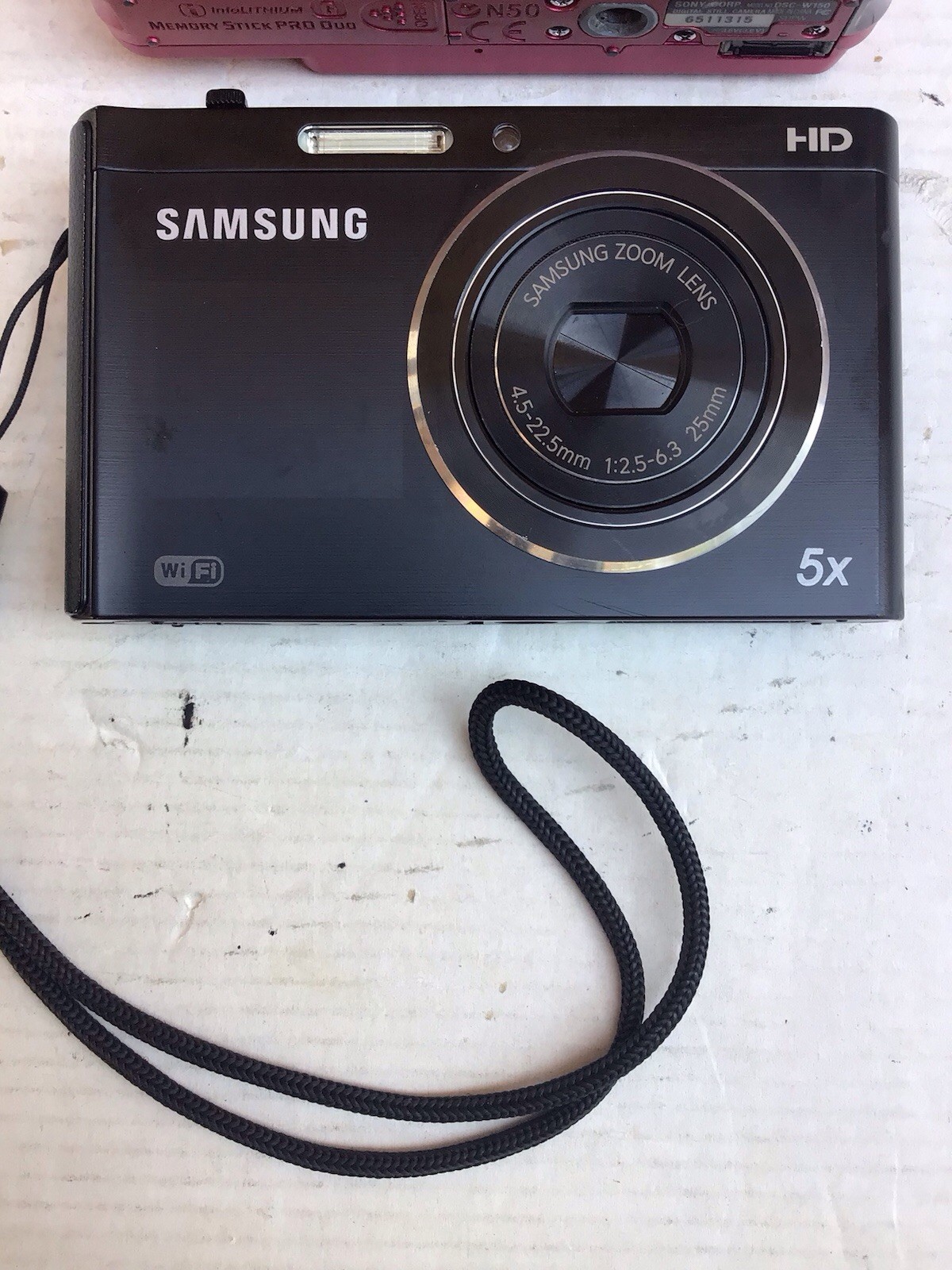 SAMSUNG DV300GF & SONY DSC-W150 RED COLOR UNTESTED SOLD AS-IS NO RETURN