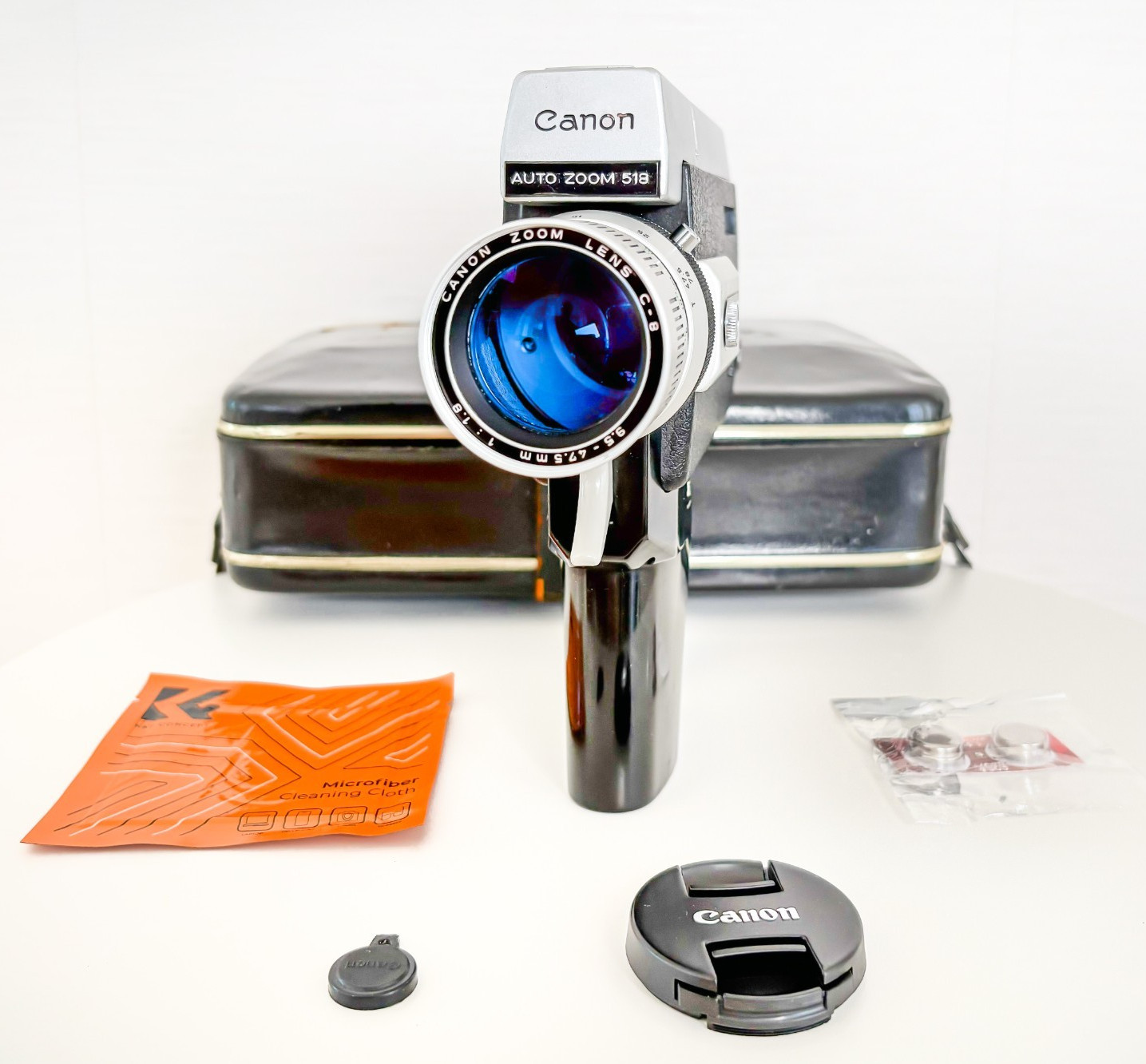 Canon Auto Zoom 518 Super 8 Camera TESTED SERVICED Accurate Meter, Fully Working