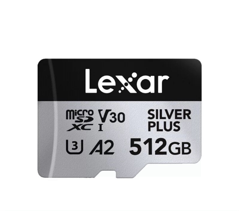 Lexar Micro SDXC Silver Plus Memory card 64GB 128GB 256GB 512GB for DJI Gopro 4K