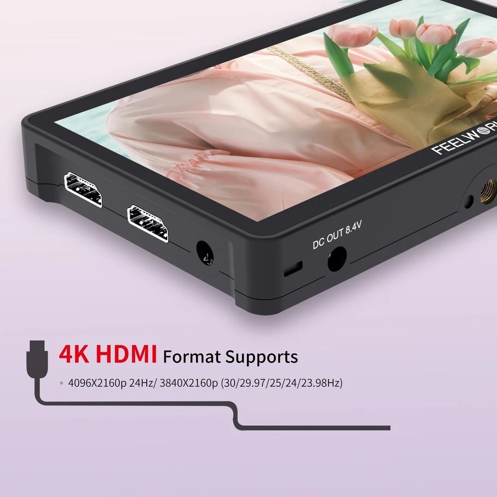 F5 Pro V4 6 Inch Touch Screen DSLR Camera Field Monitor with 3D LUT F970 Exte…