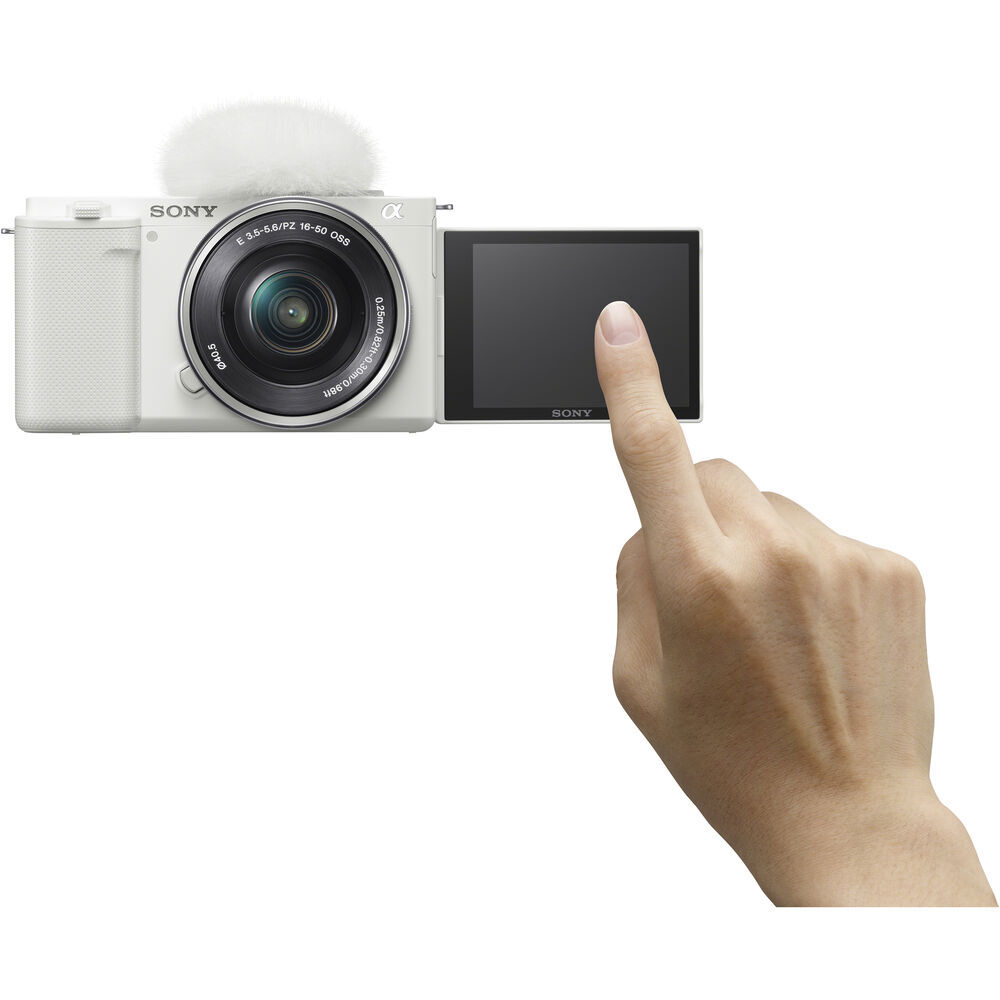 Sony ZV-E10 Vlogging Camera – White – 2 Year Warranty – UK FREE Delivery