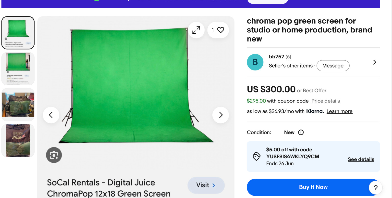 12 ft x 18 ft Heavy Duty Greenscreen Digital Juice