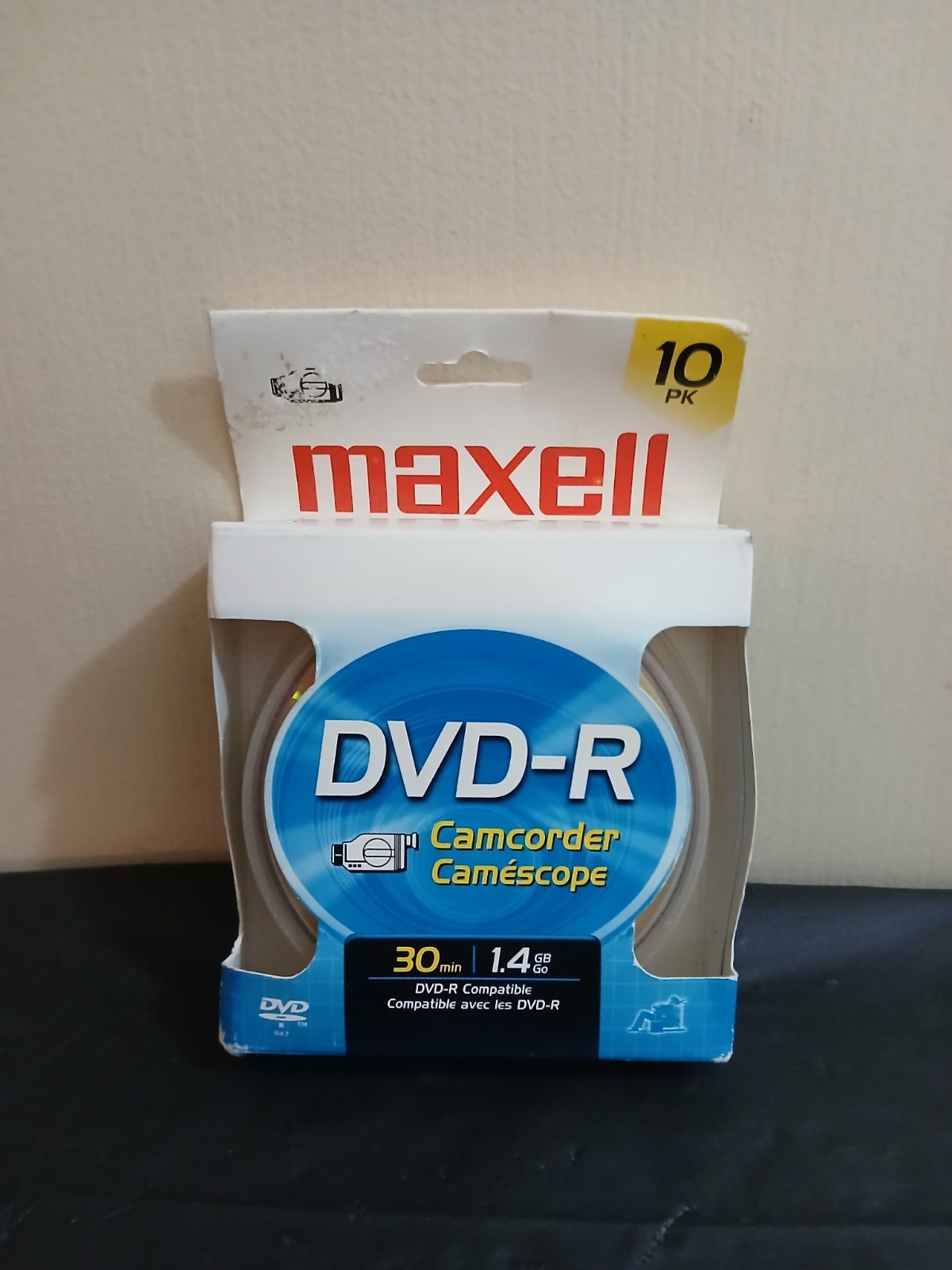 Maxell Camcorder DVD-R 10 pack 30 min 1.4 GB DVDs NOS