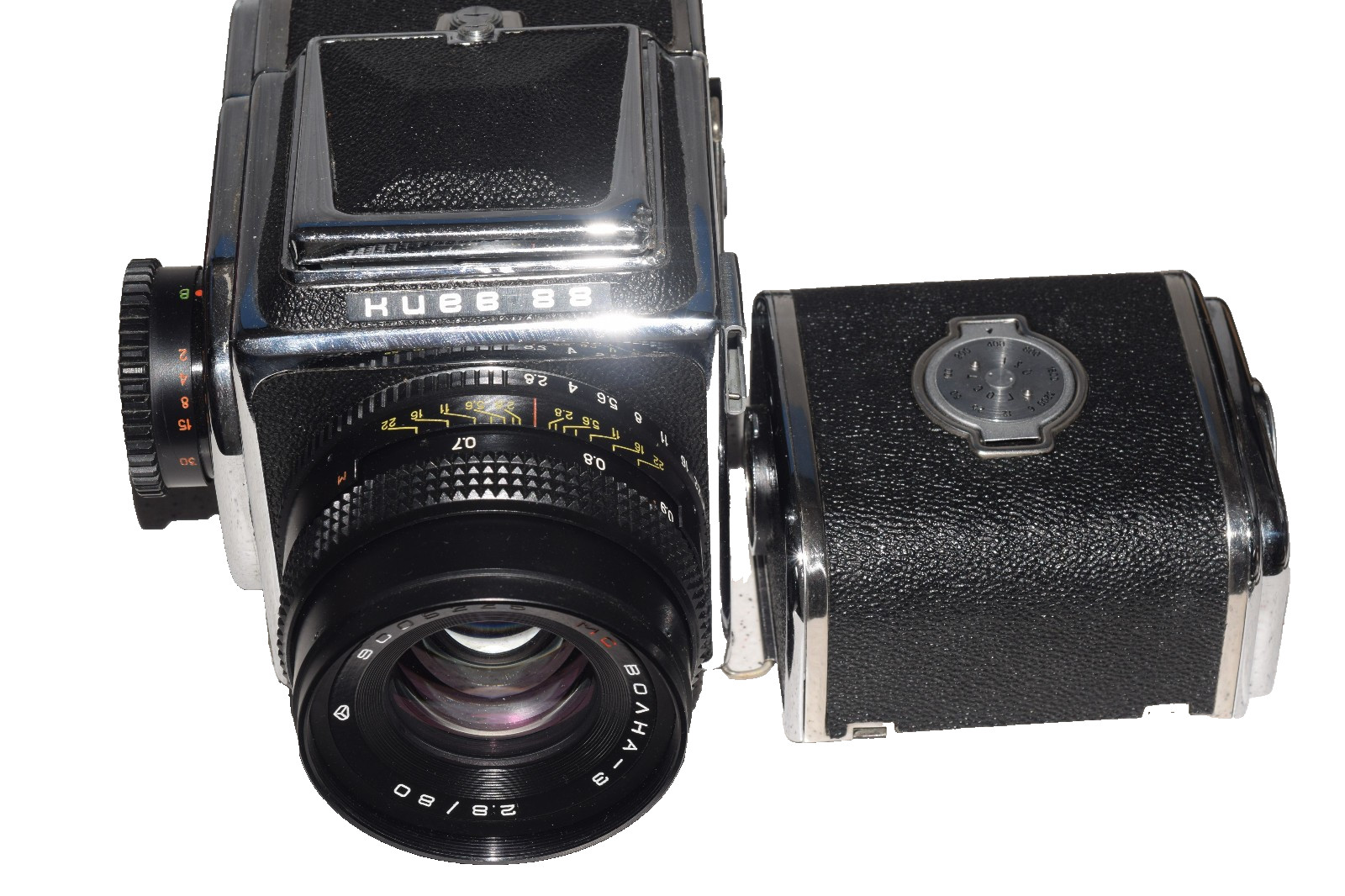 Kiev 88 SLR medium format 6×6 film camera w/ f2.8/80mm