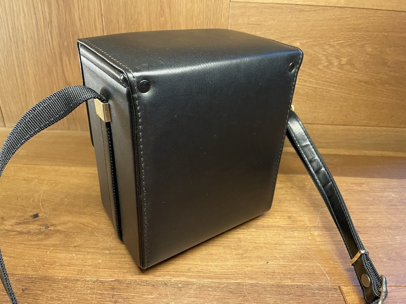 *Near Mint ++* Plaubel Makina 67 Gadget Carry Case Hard Leather From Japan