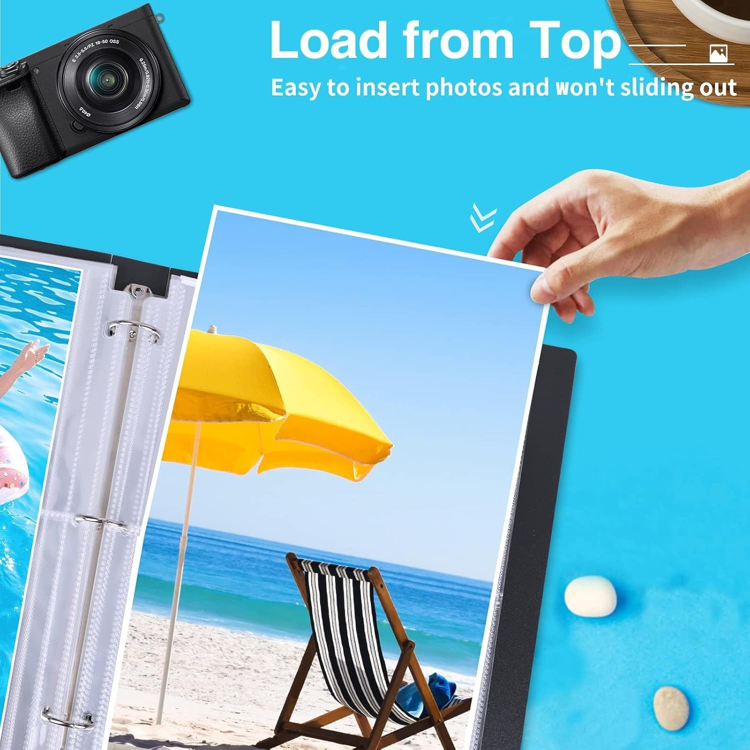 30 Pack Photo Sleeves for 3 Ring Binder – 8×10, for 60 Photos, Archival Page …