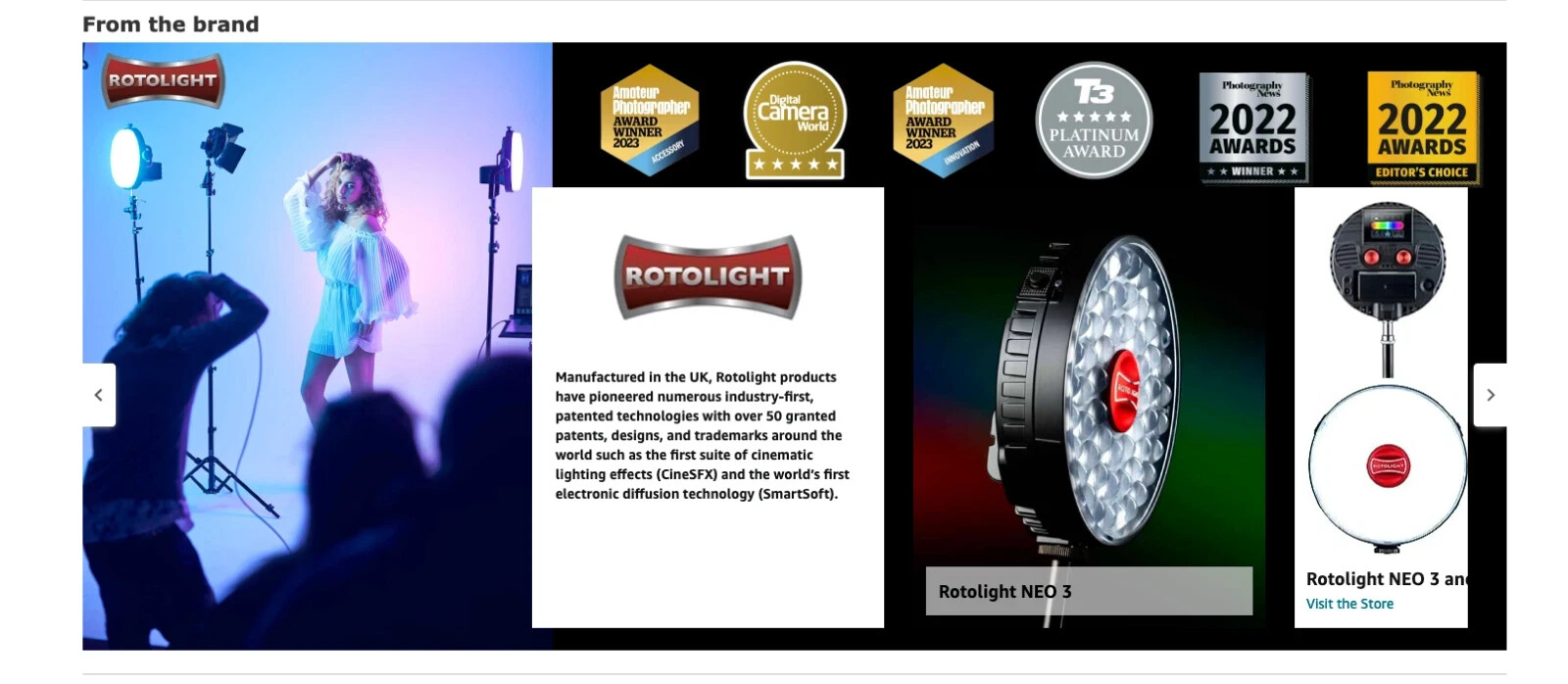 Rotolight Compact Light Stand for Neo and RL48 LED Lighting Units