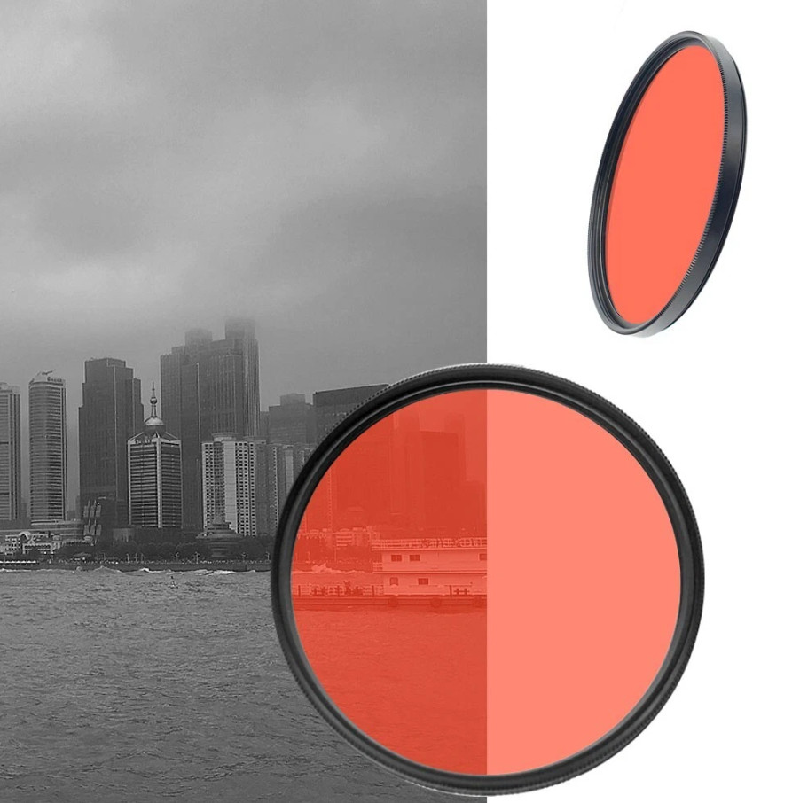Red Orange Yellow Green Blue Purple Full Color Lens Filter 43/46/49/52/58/82mm