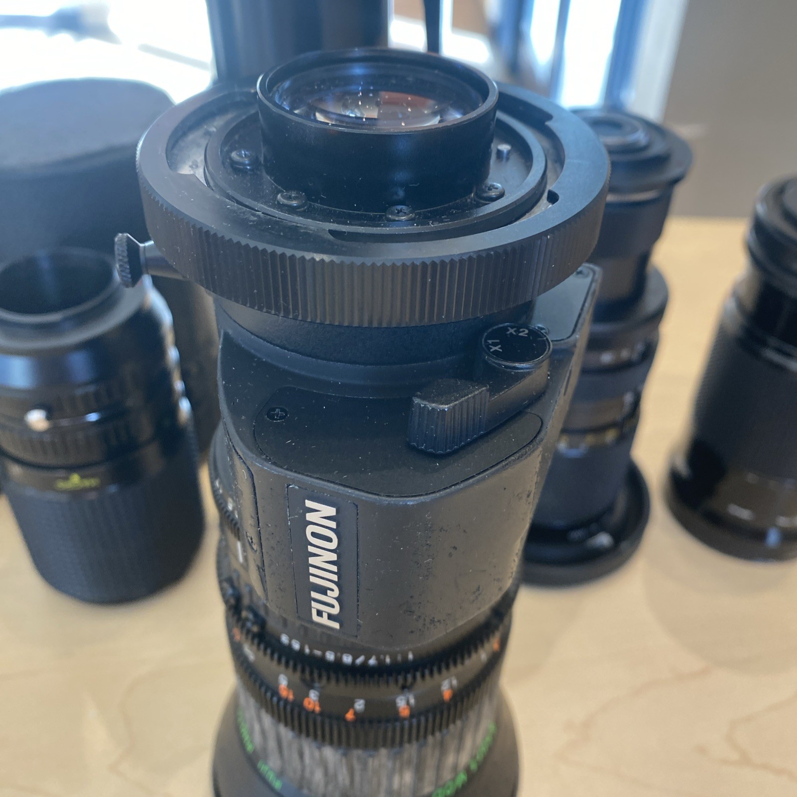 Fujinon A18x8.5BERM-28B 18x Zoom Broadcast Lens 8.5-153mm 1:1.7 B3 Lens#11 Bx#5